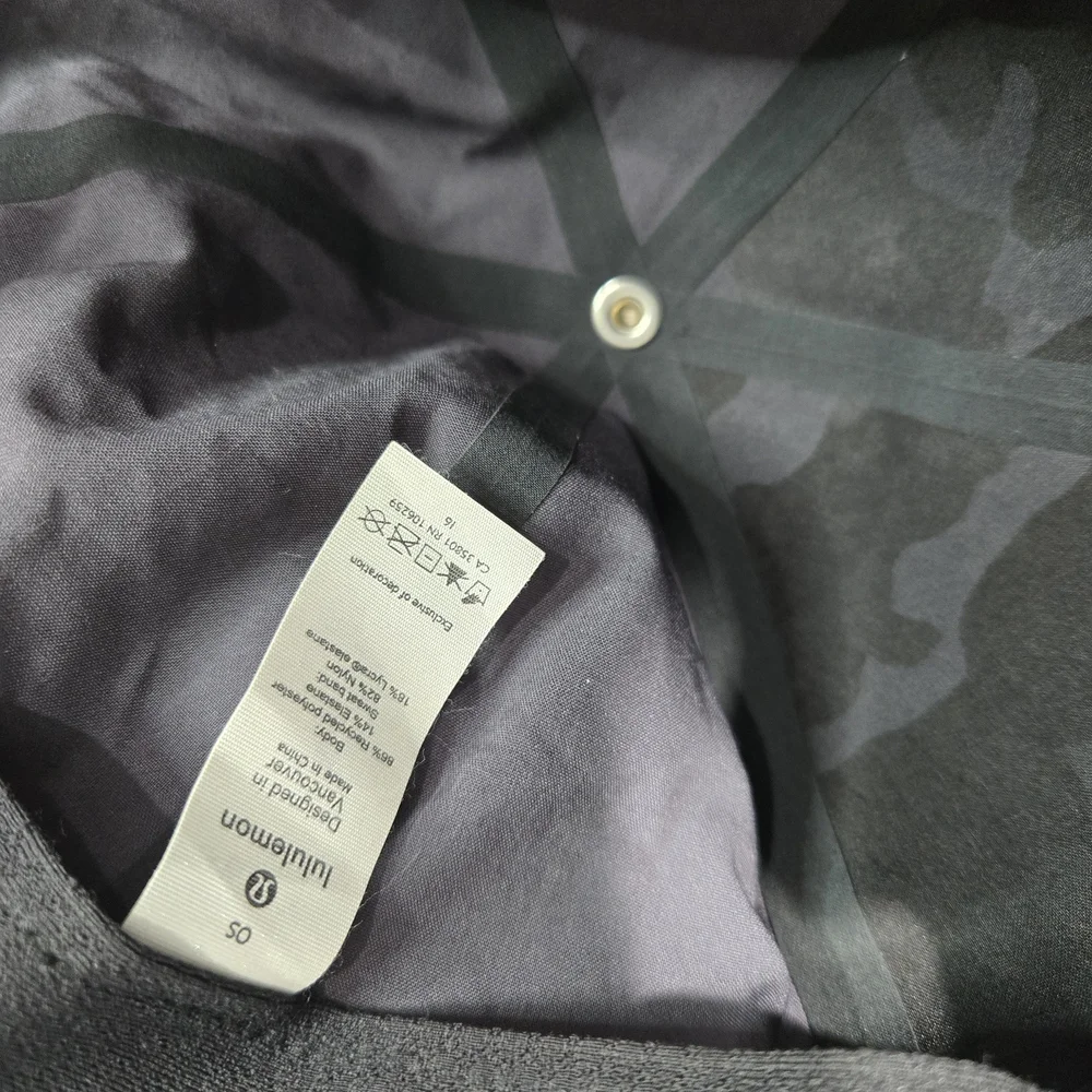 lululemon athletica Black and Charcoal Camo Hat - Picture 3 of 4